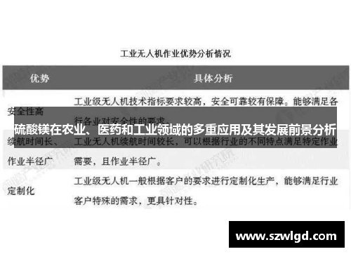 硫酸镁在农业、医药和工业领域的多重应用及其发展前景分析